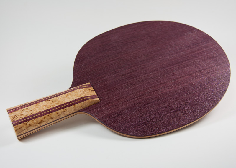 Blade: Purpleheart<p><br />Handle: Masur Birch and Purpleheart