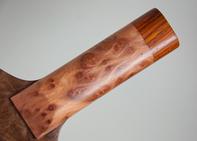 Blade: Walnut Burl<p><br />Handle: Redwood Burl and Cocobolo