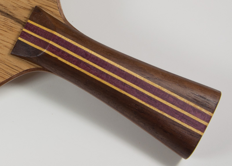 Peruvian Walnut, Yellowheart, and Purpleheart